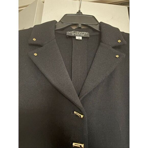 St. John Collection Black Knit Jacket - Picture 2 of 5